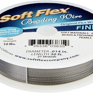 Soft Flex Wire 21-Strand .014″ Diameter 30’/Pkg-Satin Silver Color